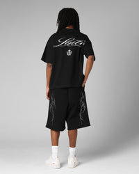 Loiter Drop Out Vintage T-Shirt Black