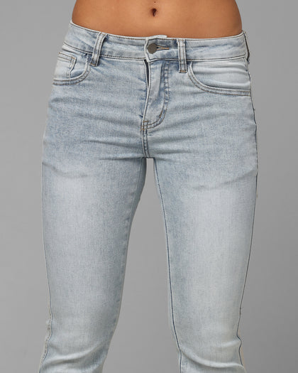 Loiter Women's Wraith Bootcut Jeans Blue Denim