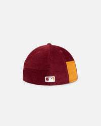 New Era Atlanta Braves 'Maroon Patchwork Corduroy' 59FIFTY Fitted Maroon/Yellow