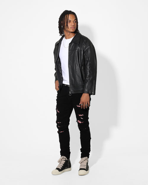Saint Morta Checks Summum Jeans Black/White