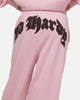 Ed Hardy Women's Distressed Trackpants Pink