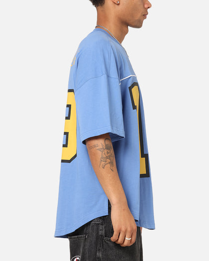 Carre Hitta Grid Iron T-Shirt Blue/Yellow