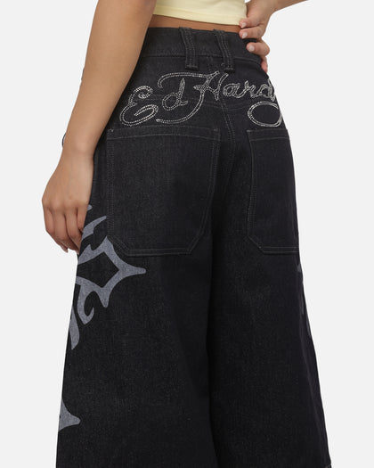Ed Hardy Trinity Jorts Indigo