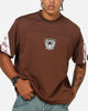 Mitchell & Ness Las Vegas Raiders Beastmode Boxy Mesh T-Shirt Chocolate Brown