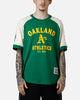 Pro Standard Oakland Athletics Double Knit Raglan T-Shirt Green