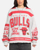 Mitchell & Ness Chicago Bulls Letterform Crewneck Grey Marle/Official Team Color