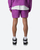 MNML Fuzzy Sweat Shorts Purple