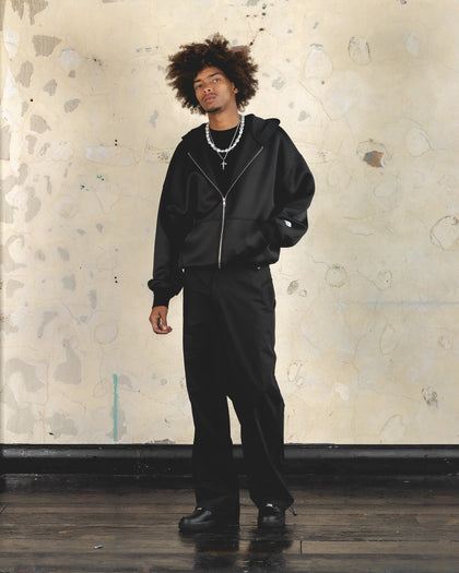 404 Function Zip Hoodie Black