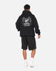Mitchell & Ness All Blacks Rugby Union Classic Silver Fern Hoodie Solid Black