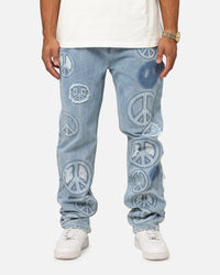 MNML V723 Peace By Peace Denim Jeans Blue