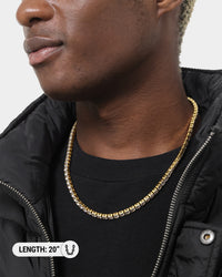 NXS 5mm Tennis Chain Gold