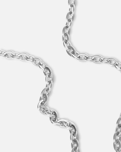 Saint Morta Malachite Pendant Chain White Gold