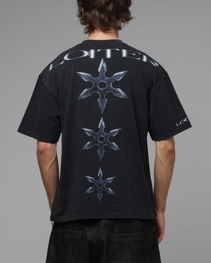 Loiter Vengeance T-Shirt Washed Black