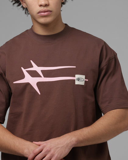 Loiter Hybrid Premium T-Shirt Brown