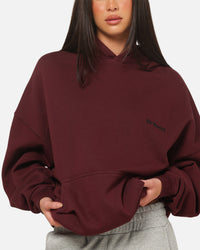 Ed Hardy Sacred Heart Hoodie Burgundy