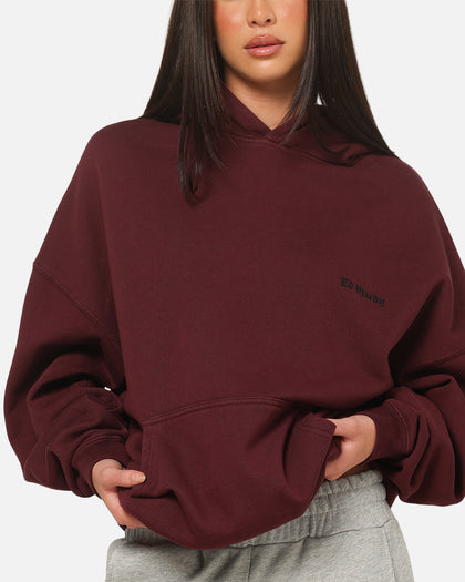 Ed Hardy Sacred Heart Hoodie Burgundy