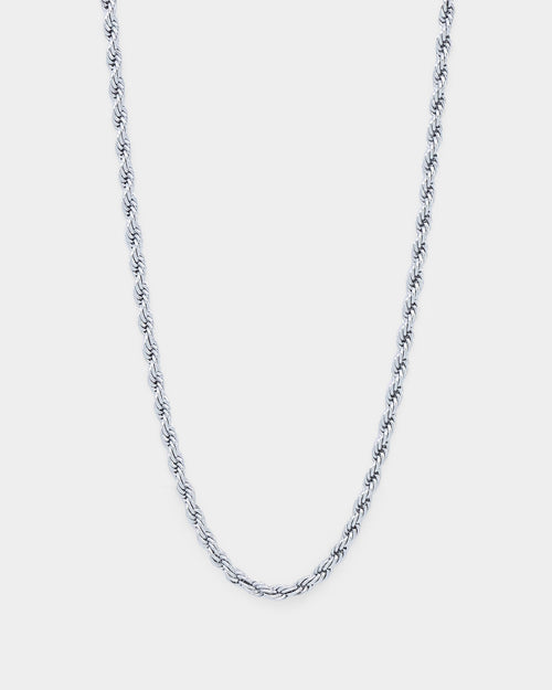 Saint Morta 4mm Rope Chain White Gold