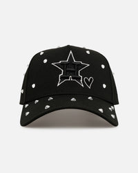 New Era Houston Astros 'Black Satin Hearts' 9FORTY A-Frame Snapback Black