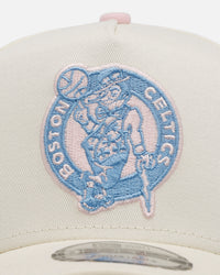 New Era Boston Celtics 'Pastel' 9FORTY A-Frame Snapback Chrome White