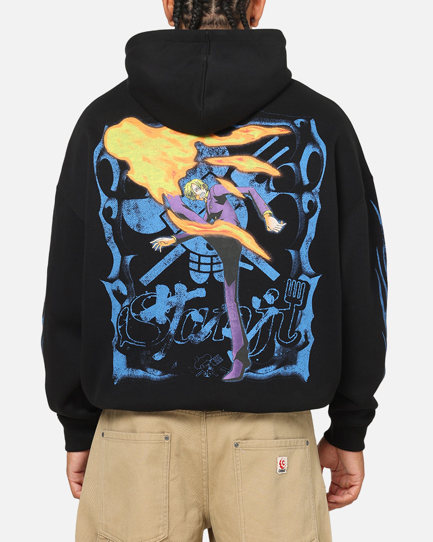 73Studio X One Piece Sanji Premium Hoodie Black | Culture Kings