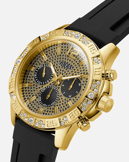 Guess Mainline Majestic Crystal Watch Gold/Green