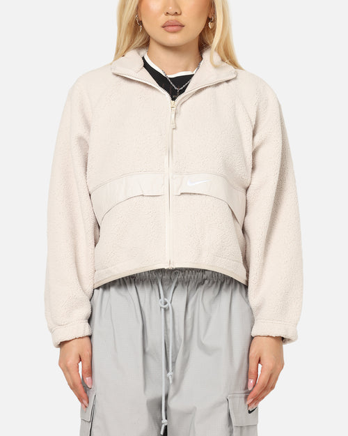 Nike Women's Sportswear Sherpa Jacket Lt Orewood Brown