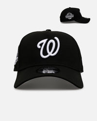 New Era Washington Nationals 'Black And White' 9FORTY A-Frame Snapback Black/White