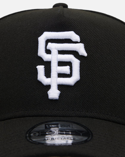 New Era San Francisco Giants 'Easy Black and White' 9FORTY A-Frame Snapback Black/White