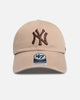 47 Brand New York Yankees "Latte" Clean Up Strapback Latte