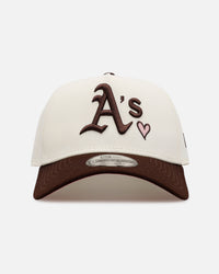 New Era Oakland Athletics 'Pink Satin Hearts Walnut' 9FORTY A-Frame Snapback Chrome/Walnut