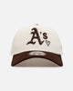 New Era Oakland Athletics 'Pink Satin Hearts Walnut' 9FORTY A-Frame Snapback Chrome/Walnut