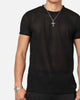 Sik Silk Textured Muscle Fit T-Shirt Black
