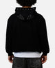 Revenge Tribal Skull Studded Zip Hoodie Black
