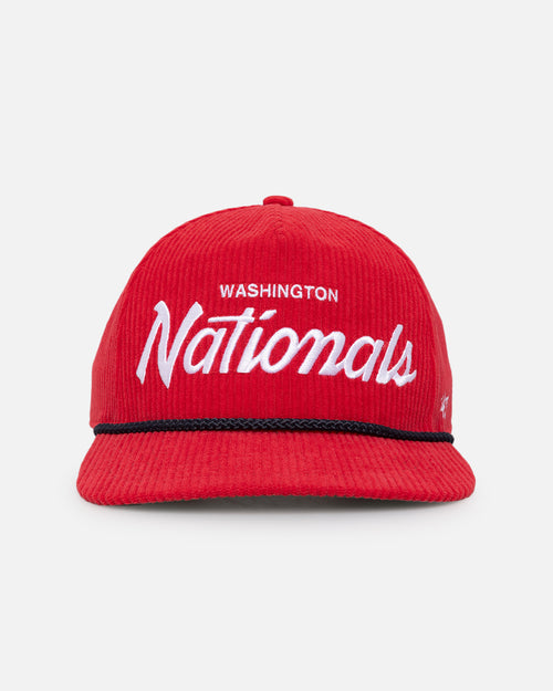 47 Brand Washington Nationals 'MLB Opening Day' Corduroy Crossrope Hitch Snapback Red