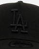 New Era Los Angeles Dodgers 'Easy Black' 9FORTY A-Frame Snapback Black/Black