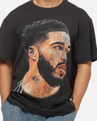 Mitchell & Ness Jayson Tatum Boston Celtics Big Head T-Shirt Washed Black