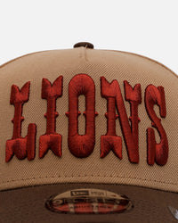 New Era Detroit Lions 'Thanksgiving Football' 9FORTY A-Frame Snapback Khaki