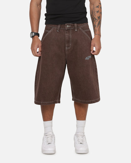 Ed Hardy Serpent Jorts Brown