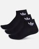 Adidas Quarter Socks 3 Pack Black