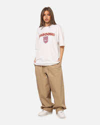Mitchell & Ness Queensland Maroons 27 X Series Vintage T-Shirt White