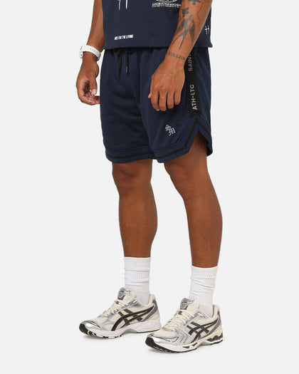 Saint Morta Athletc Taped Basketball Shorts Dark Royal