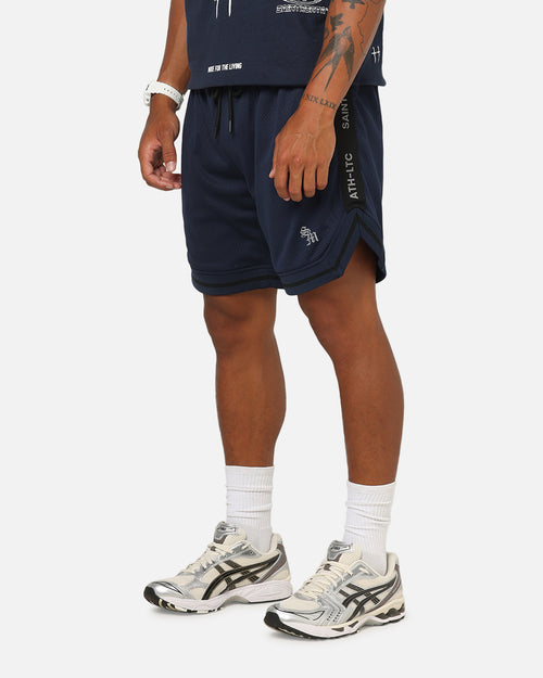 Saint Morta Athletc Taped Basketball Shorts Dark Royal