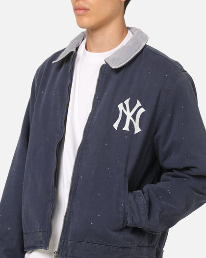 Majestic Athletic New York Yankees Paint Splat Carpenter Jacket Indigo