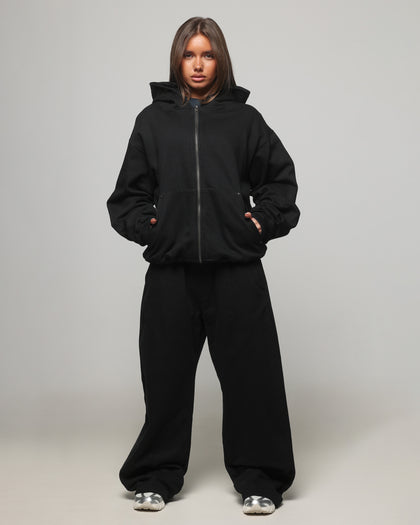 American Thrift Zip Hoodie Black