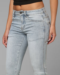 Loiter Women's Wraith Bootcut Jeans Blue Denim