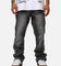 MNML B661 Flat Studded Flare Denim Jeans Vintage Black