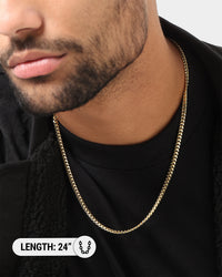 House Of Auric 5mm Cuban Link Chain 18K Gold Vermeil