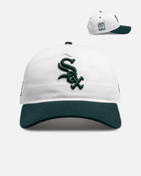 New Era Chicago White Sox 'Dark Green Chrome' 9FORTY A-Frame Unstructured Snapback White/Green