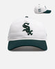 New Era Chicago White Sox 'Dark Green Chrome' 9FORTY A-Frame Unstructured Snapback White/Green