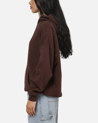 Carre Box Check Hoodie Chocolate